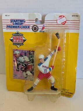 1995 ADAM GRAVES New York Rangers Kenner Starting Lineup Over Hockey Figurine